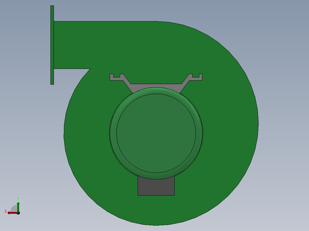 低噪声离心式鼓风机 DF-6 （0.55KW）后视图