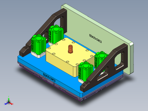 大尺寸电脑中框铣侧边3D槽避位结构CNC编程程序模型