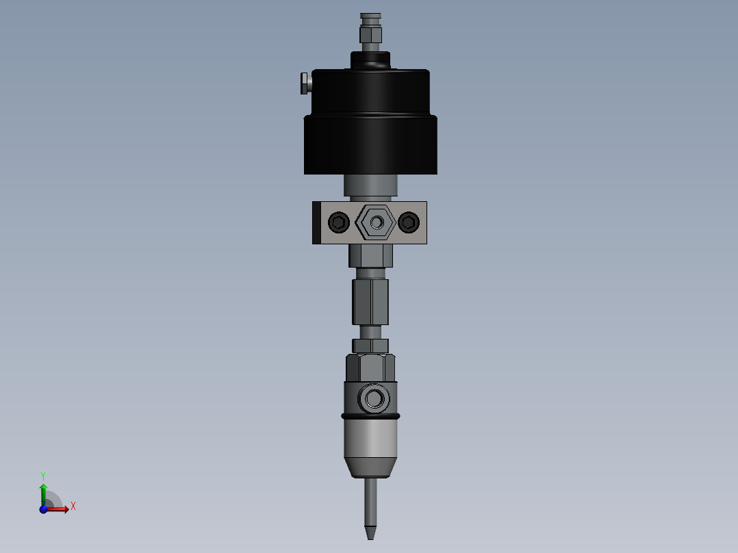 水切割机刀头组件sw2017前视图