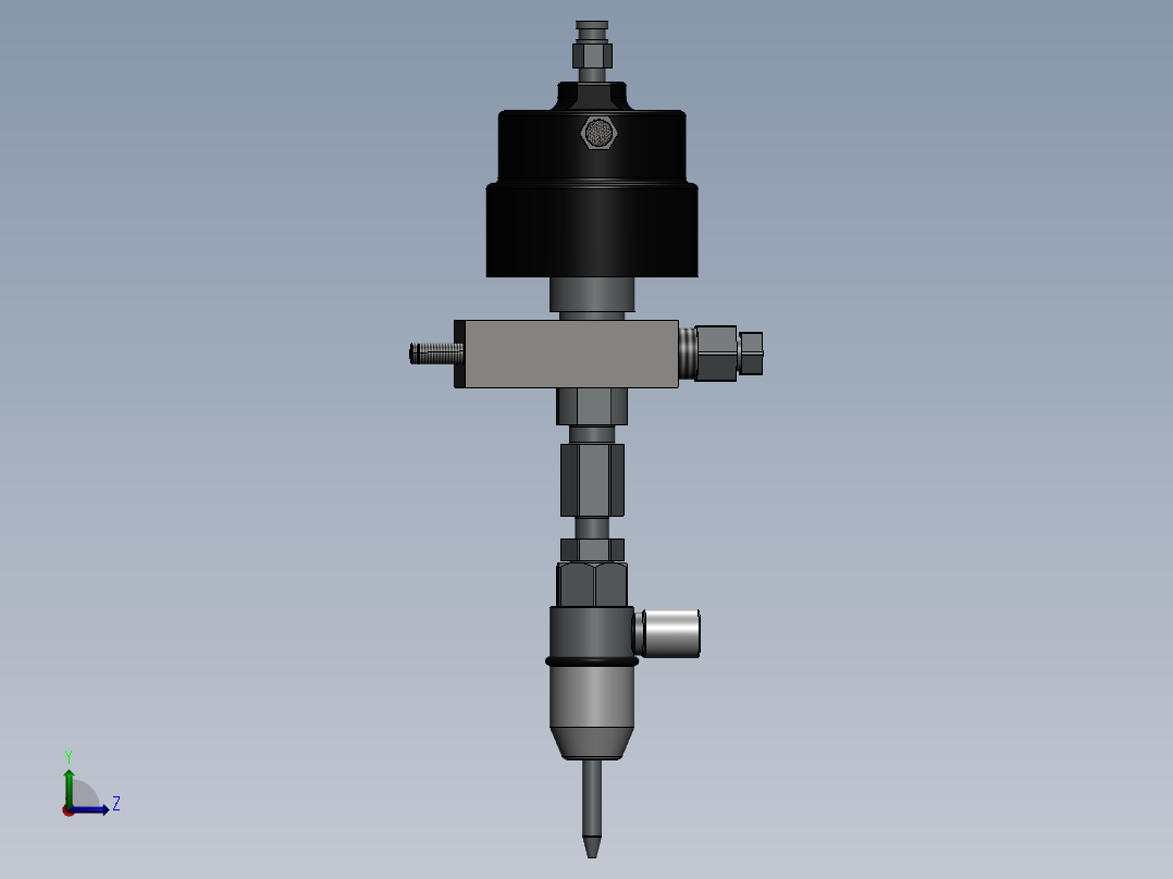 水切割机刀头组件sw2017左视图