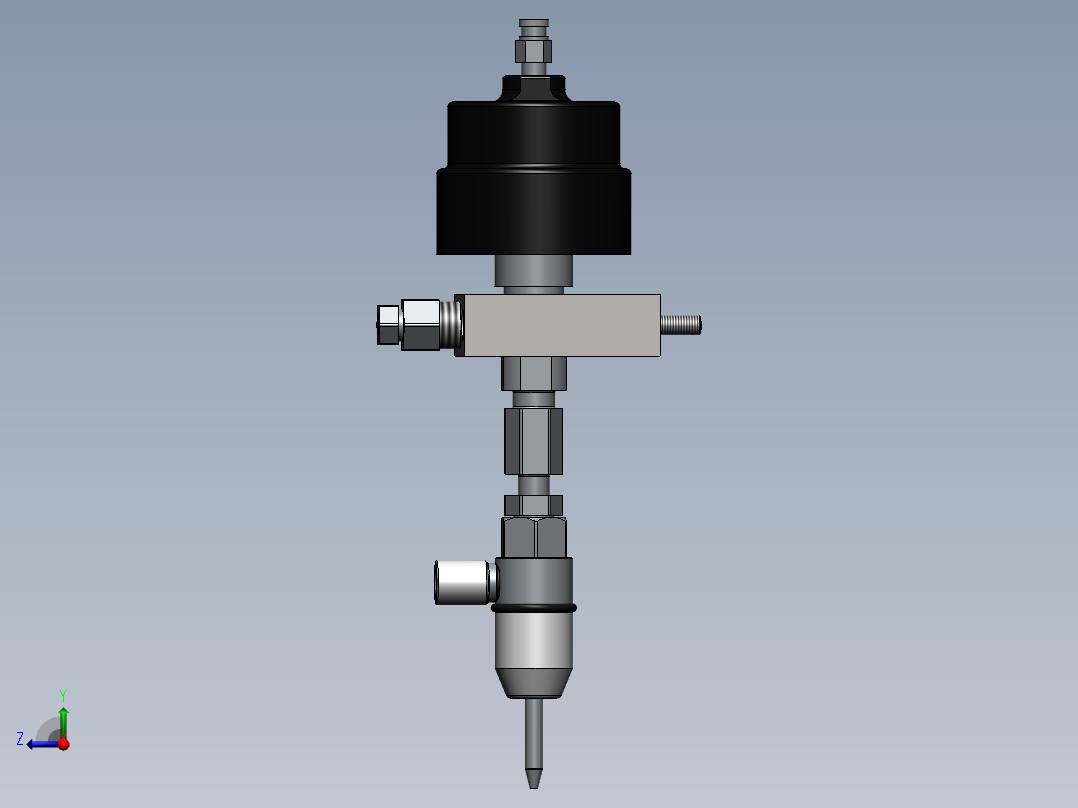 水切割机刀头组件sw2017右视图