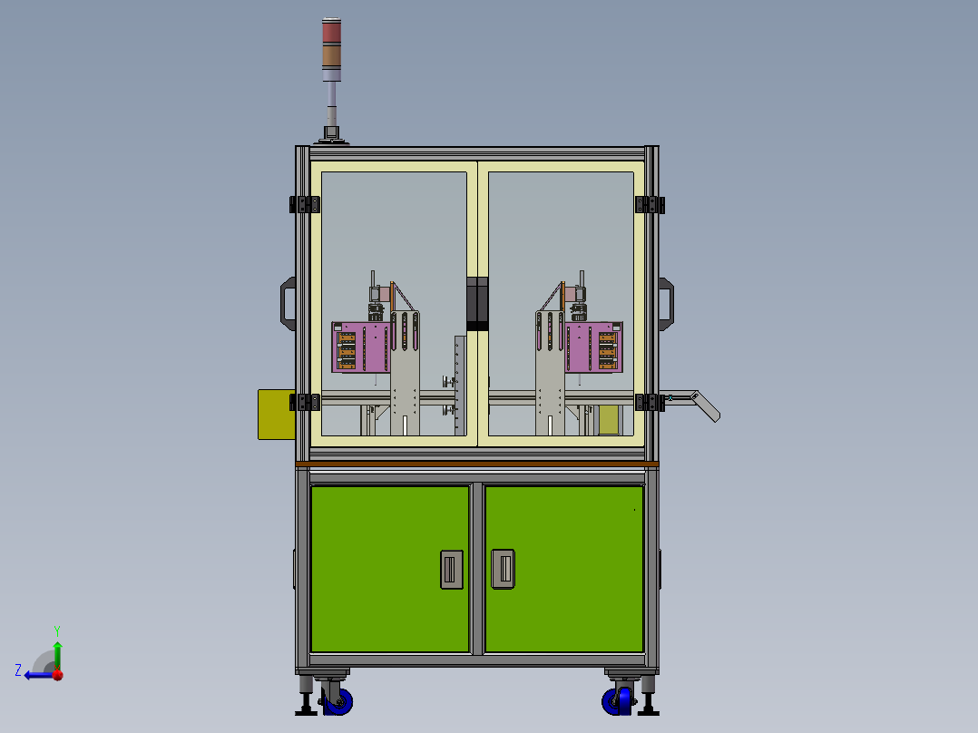 皮带流水线外观缺陷检测设备右视图