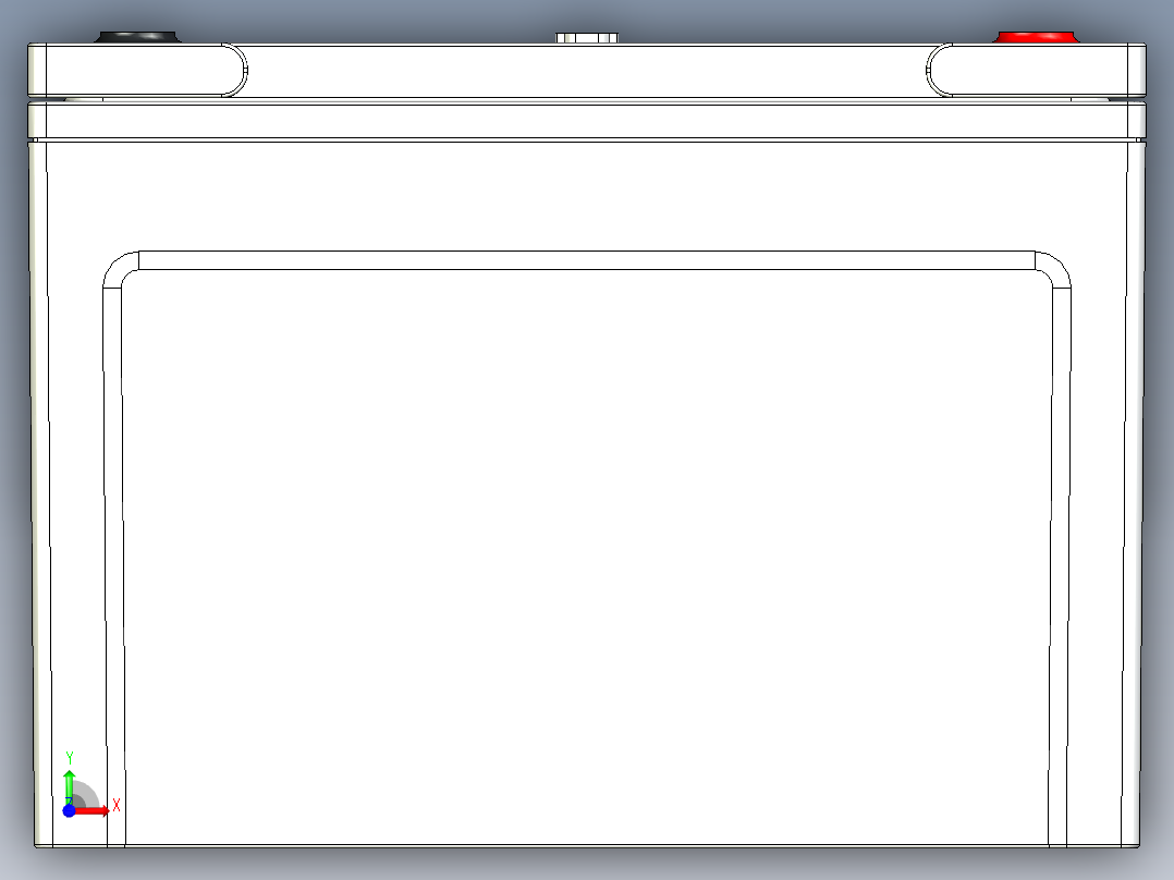电池仓、电池(92)前视图