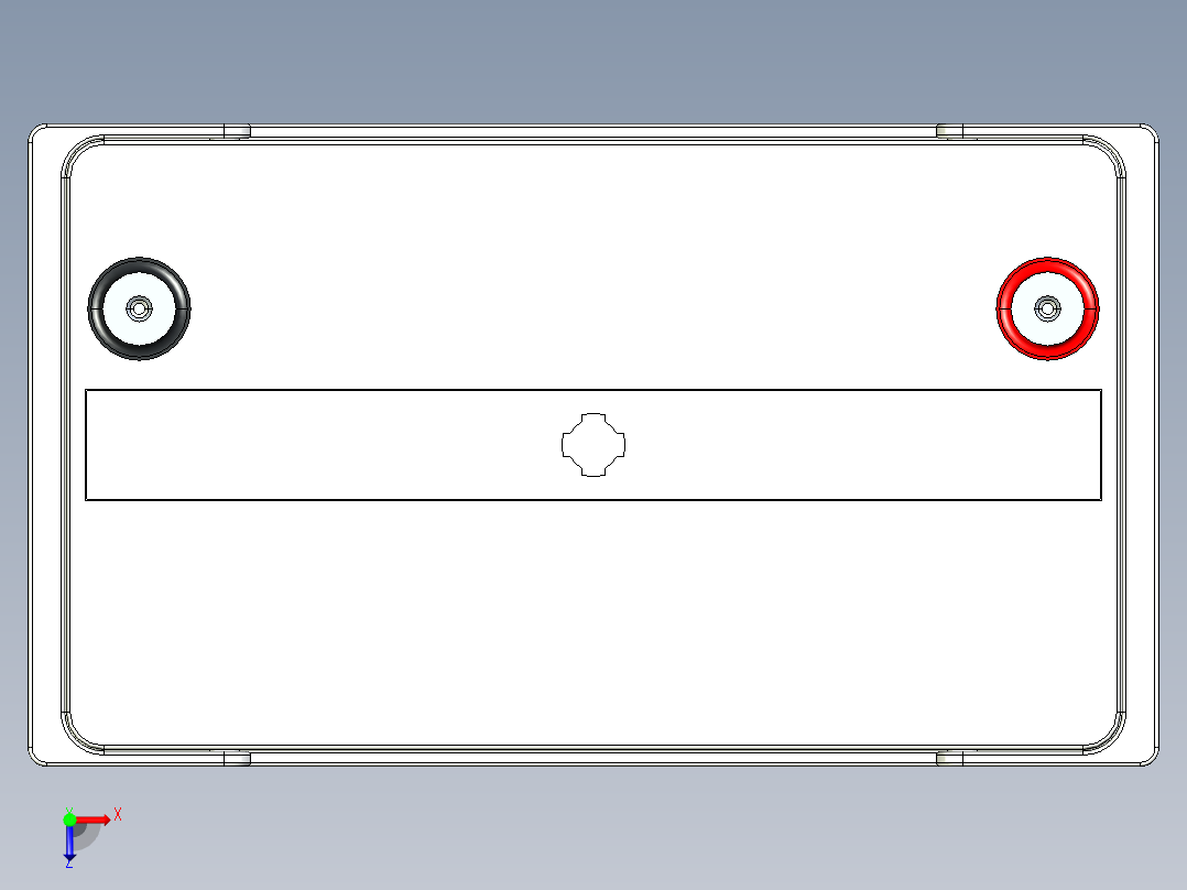 电池仓、电池(92)俯视图