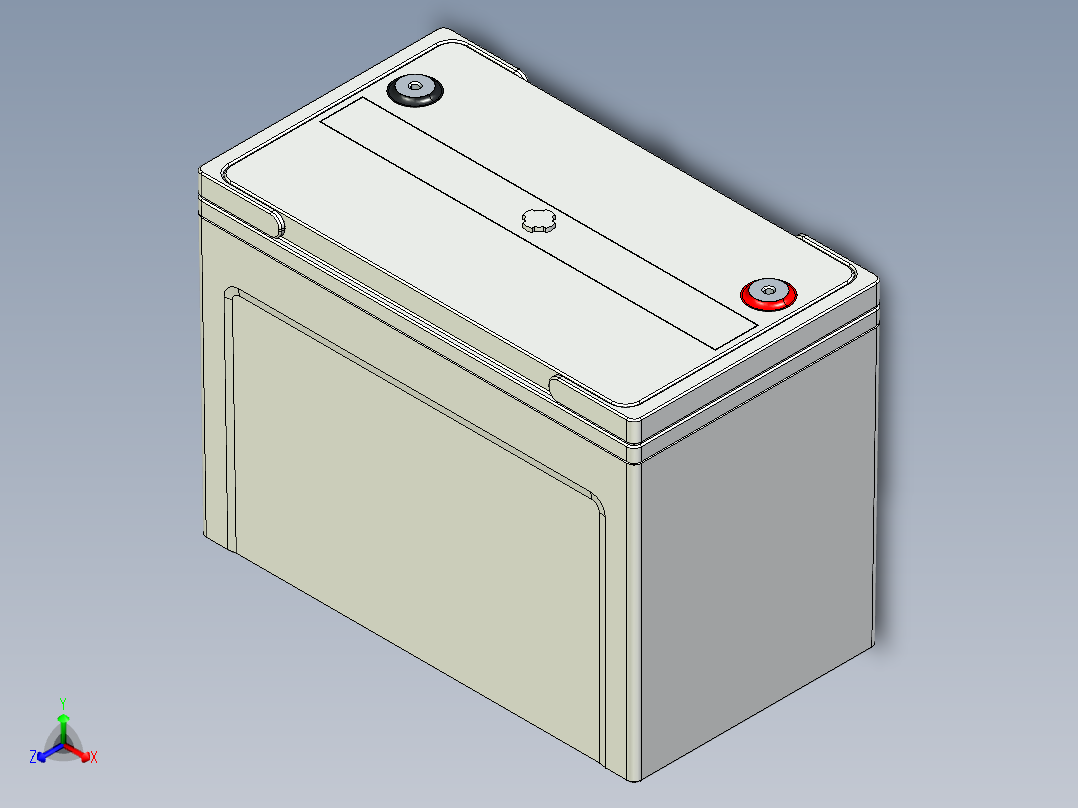 电池仓、电池(92)正等轴测图
