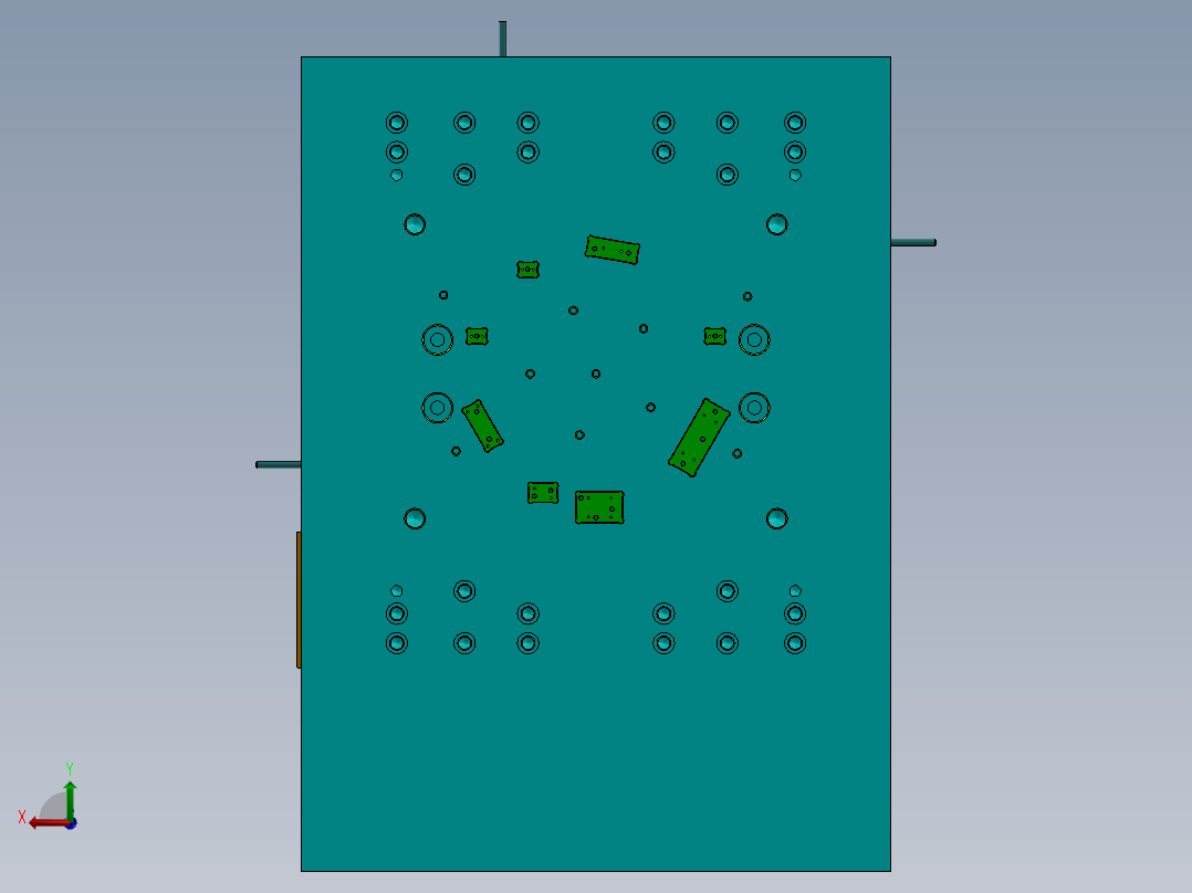 注塑模具、模具(43)后视图
