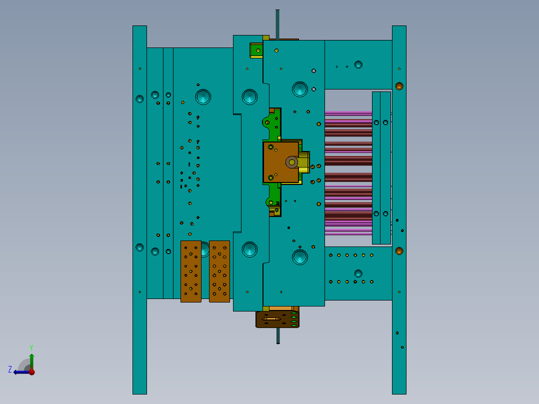 注塑模具、模具(43)右视图