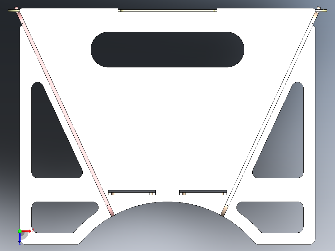 烧烤木炭烤架俯视图