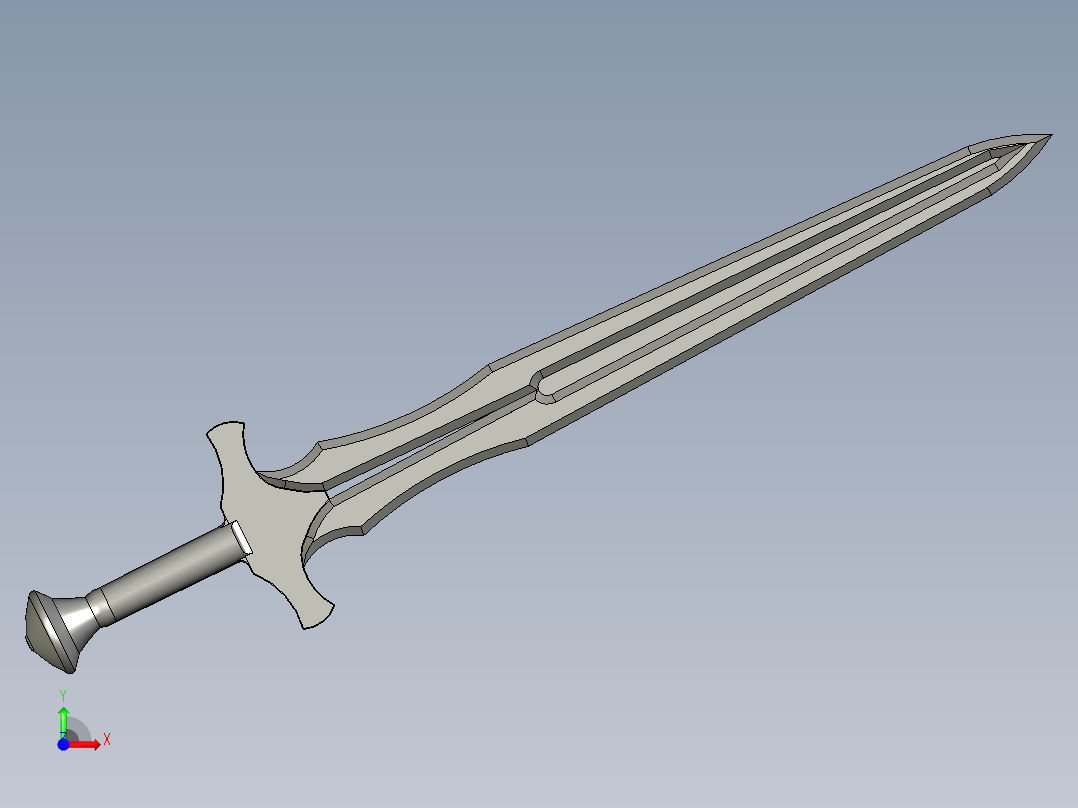 光明之剑前视图