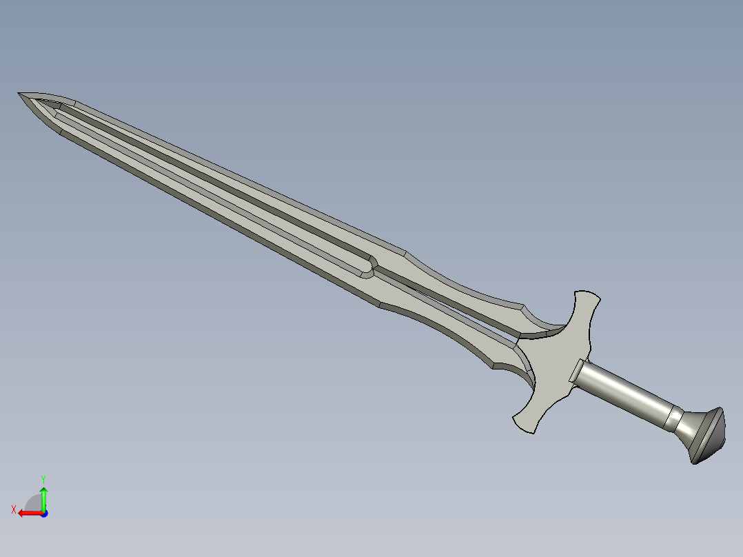 光明之剑后视图