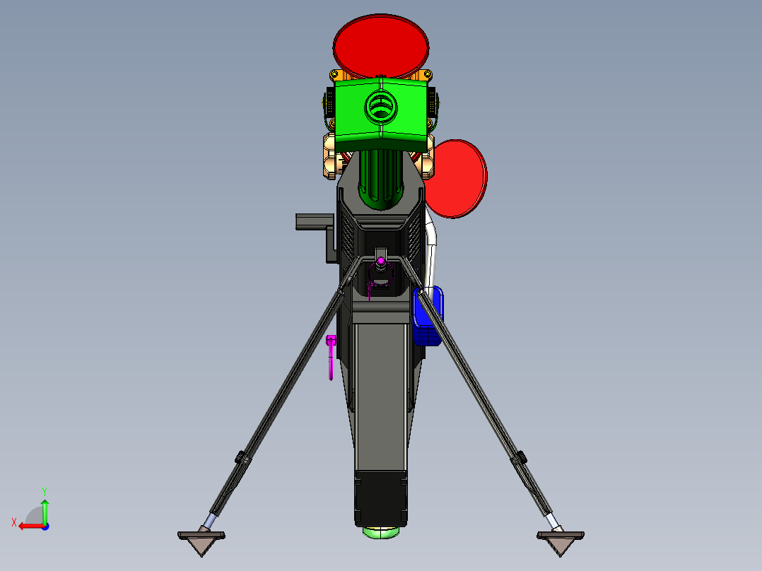 手枪左轮冲锋枪老式狙击步枪设计3D图纸barrett-m107-sniper-rifle sw stp后视图