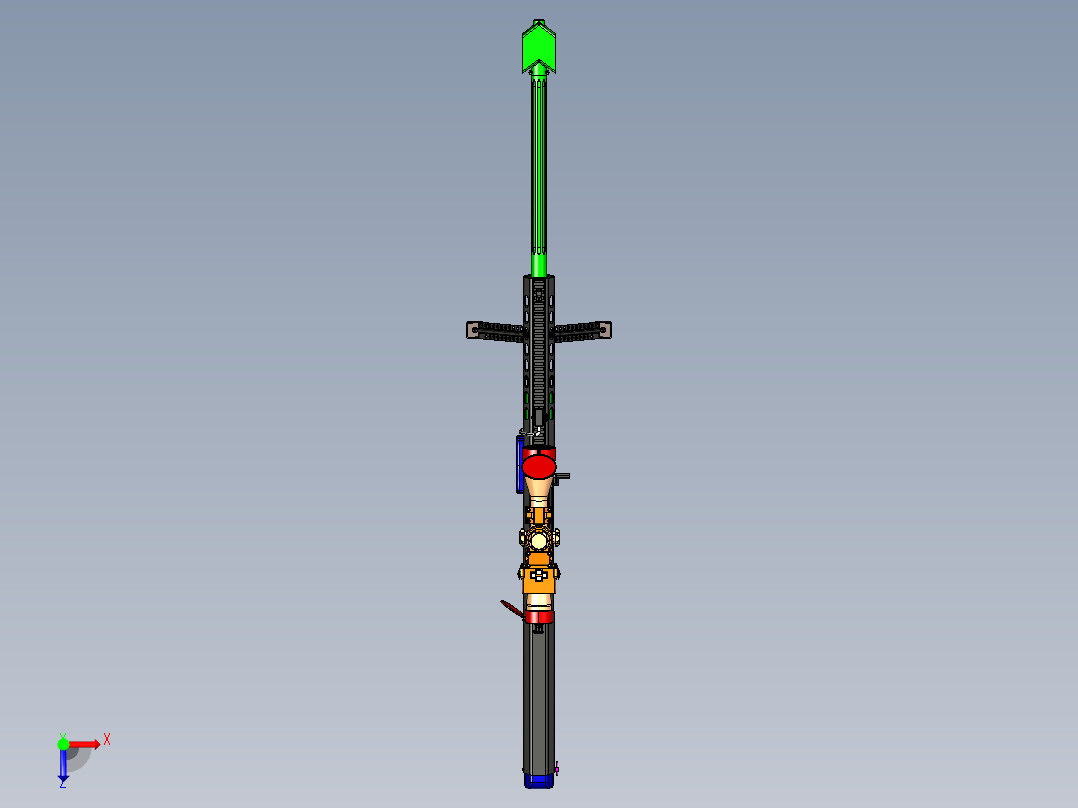 手枪左轮冲锋枪老式狙击步枪设计3D图纸barrett-m107-sniper-rifle sw stp俯视图