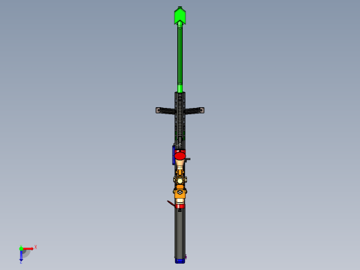 手枪左轮冲锋枪老式狙击步枪设计3D图纸barrett-m107-sniper-rifle sw stp俯视缩略图