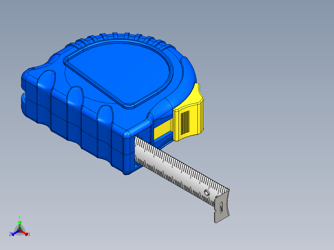 卷尺正等轴测图