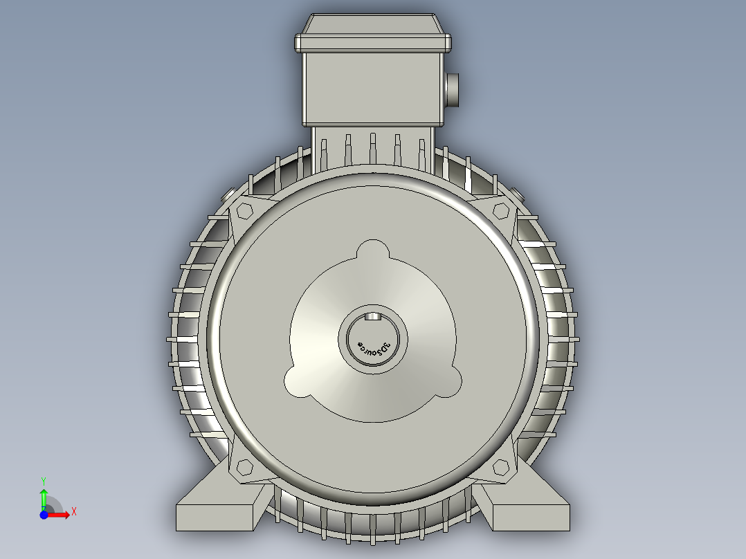 Y3系列(IP55)三相异步电动机Y3-100L1-4前视图