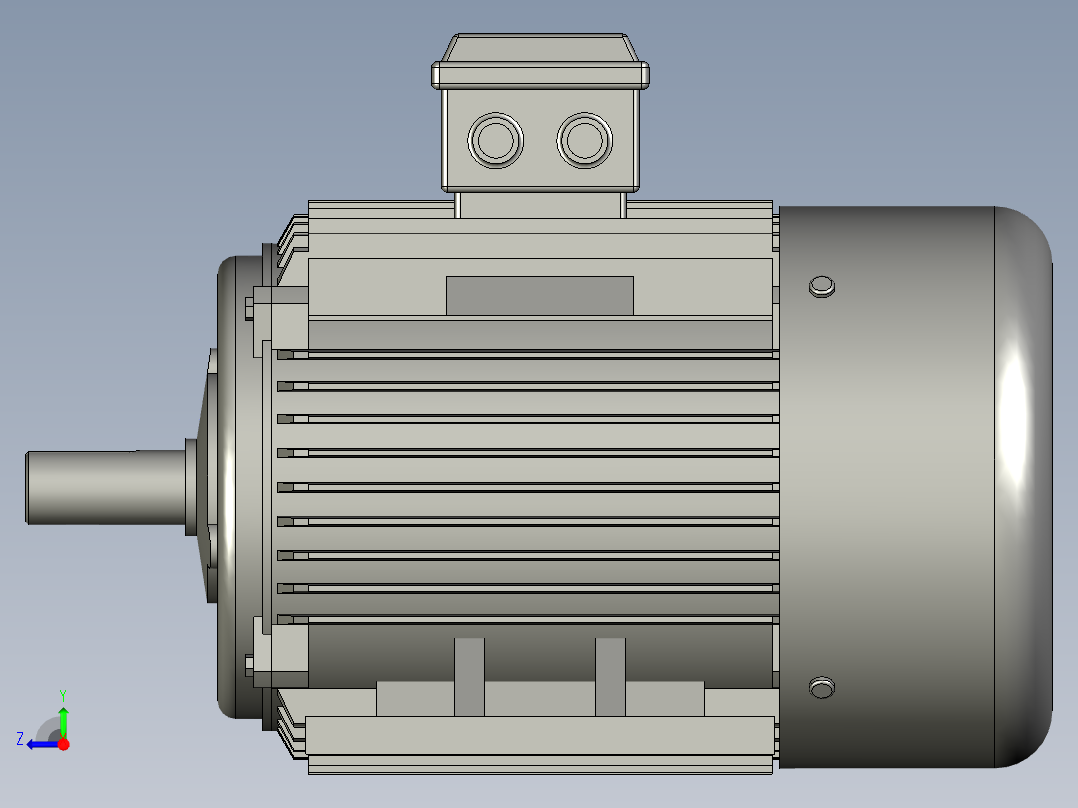 Y3系列(IP55)三相异步电动机Y3-100L1-4右视图