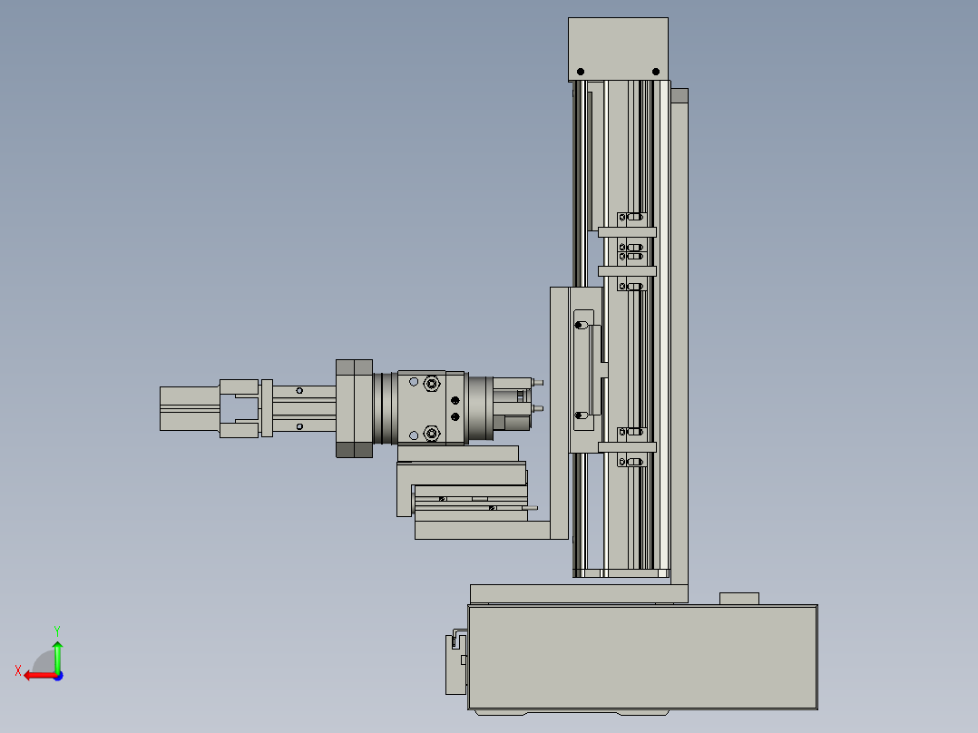 入袋机械手后视图