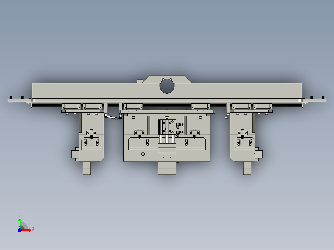 推短边组件总装配前视图