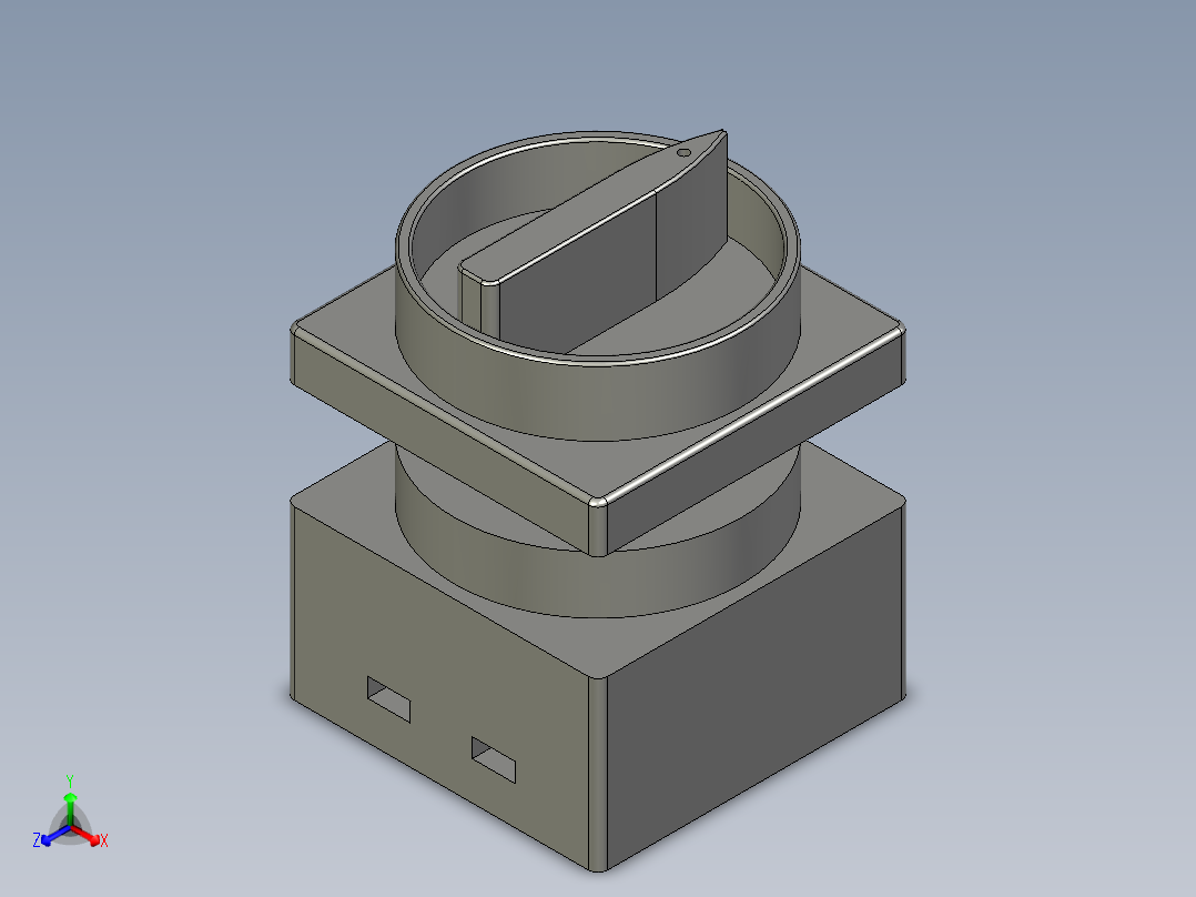 电控柜-111H000569电源开关LW42B2-1824_L主视图
