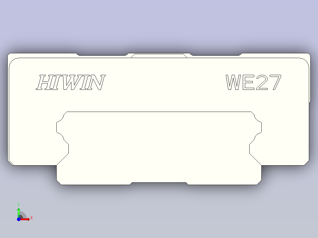 HIWIN上银线性导轨-WEH27CA1R150前视图