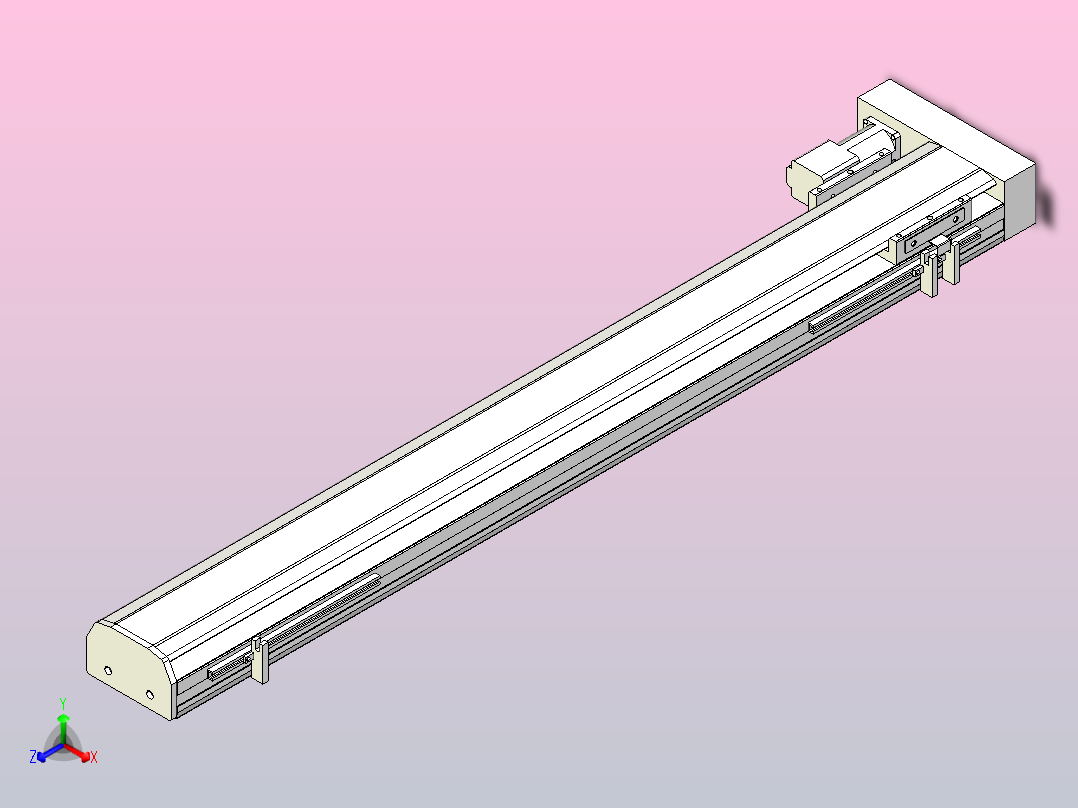 MTH10标准螺杆滑台[MTH10-L#-800-BL-P10-C3]主视图