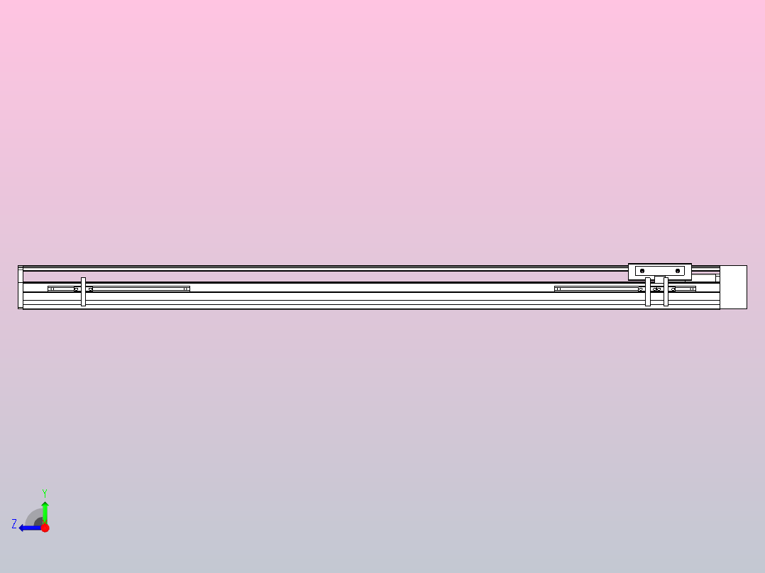 MTH10标准螺杆滑台[MTH10-L#-800-BL-P10-C3]右视图