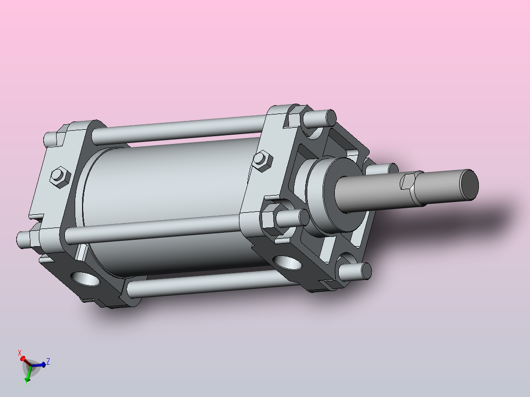 气缸CA2B80-100主视图