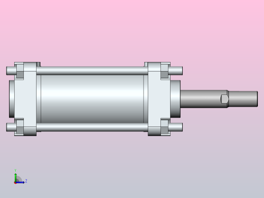 气缸CA2B80-100左视缩略图