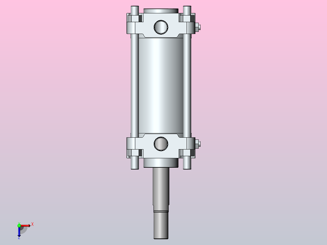 气缸CA2B80-100俯视图