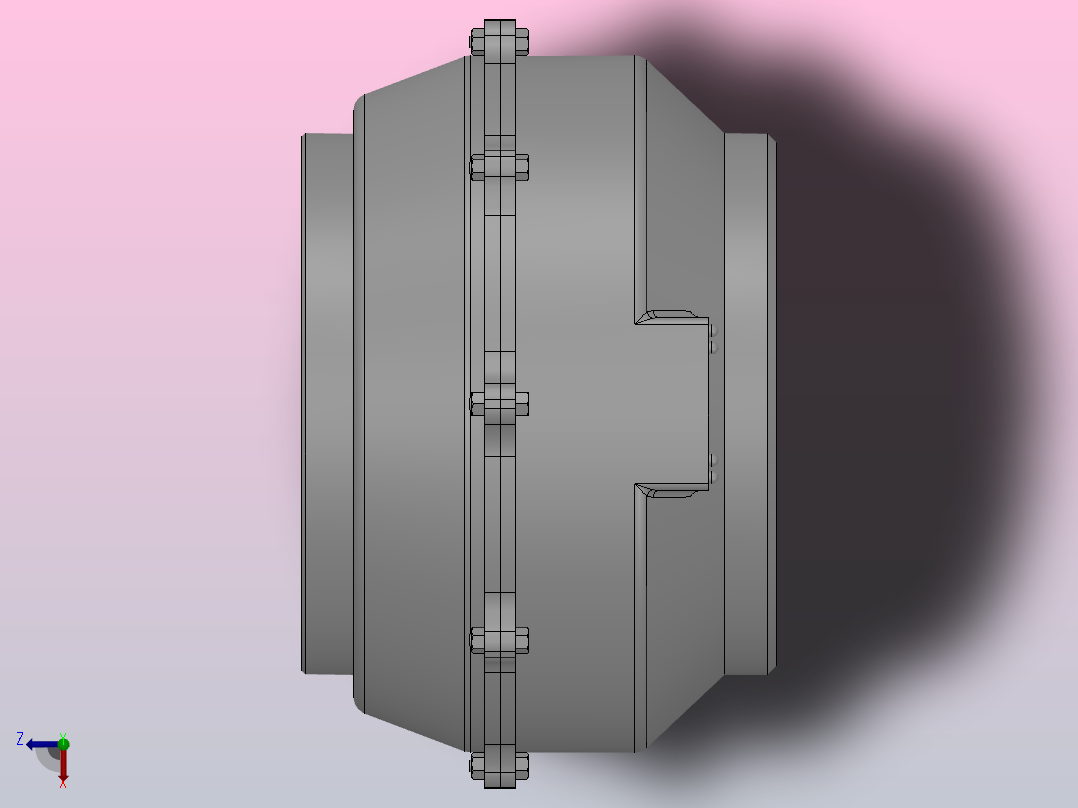 GKE315L管道风机[GKE315L]俯视图