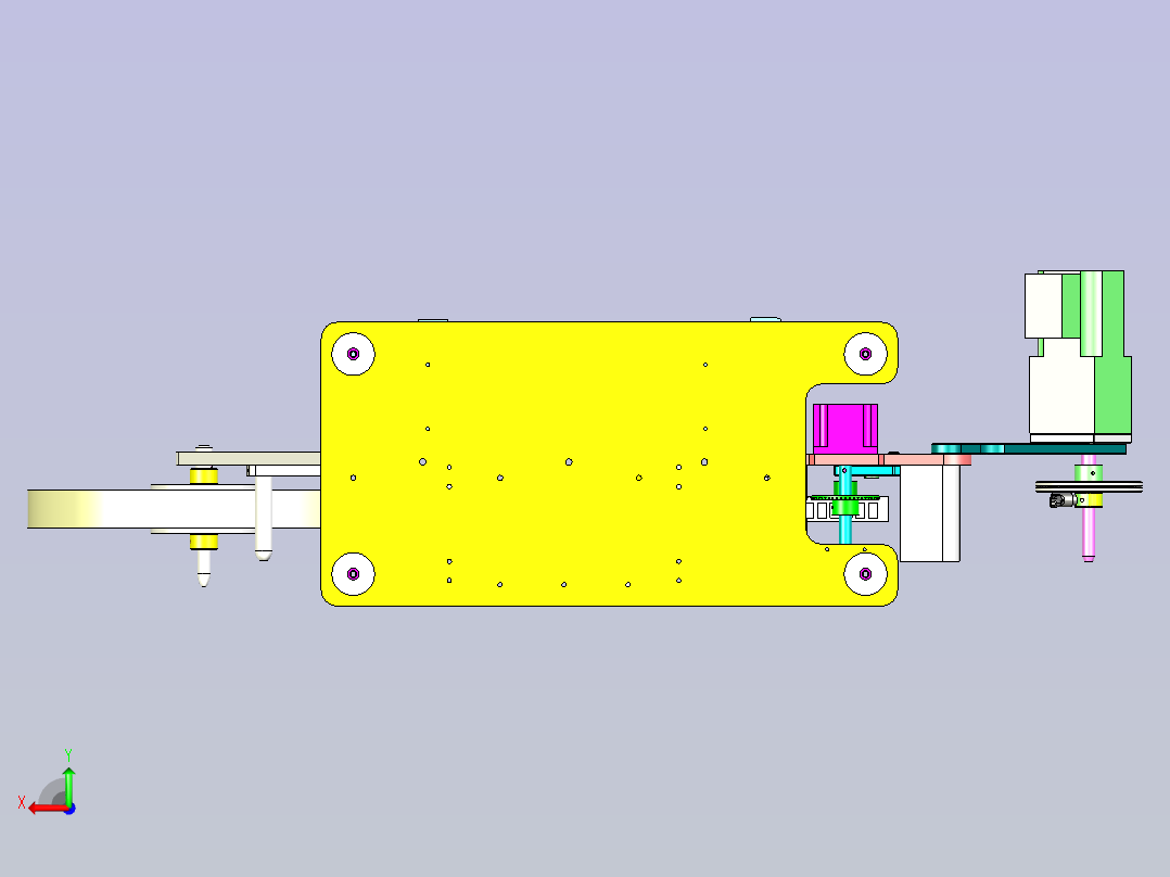 料带自动上料机后视图