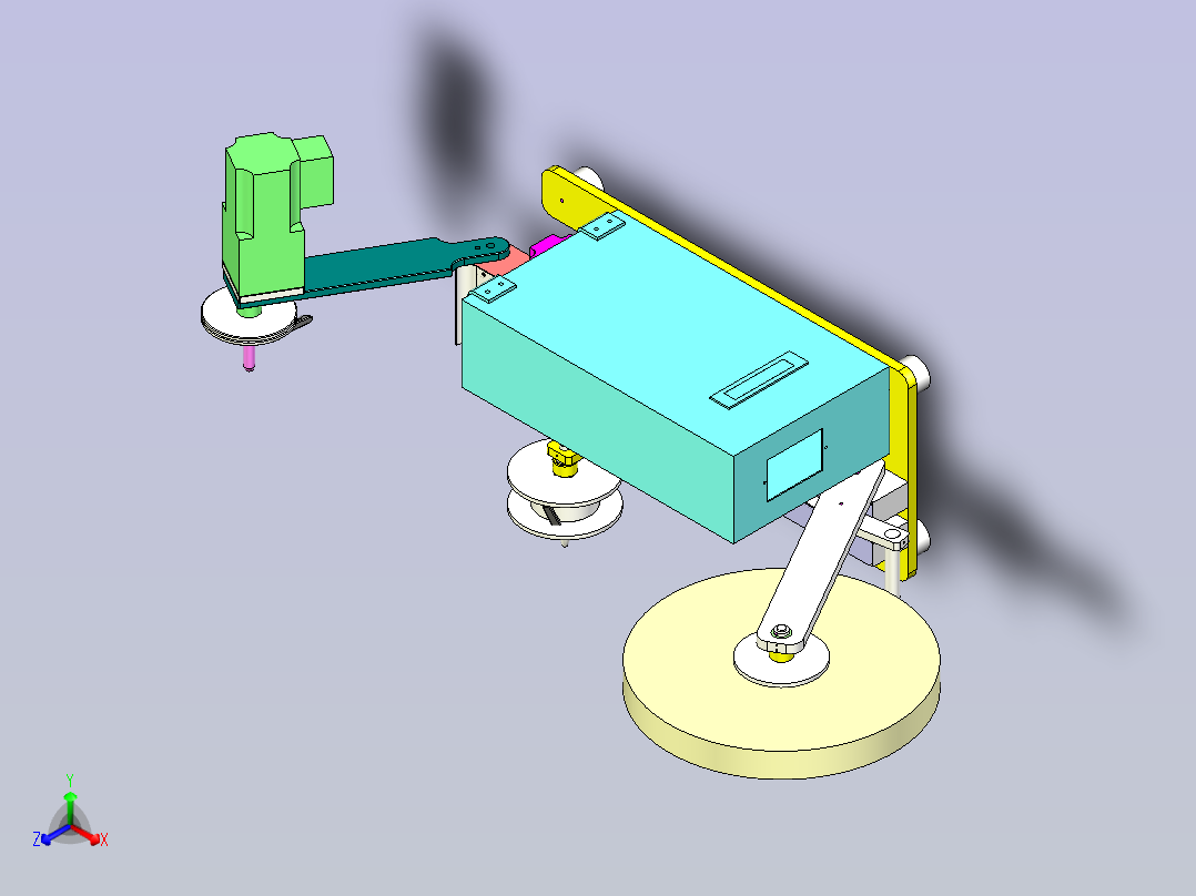 料带自动上料机正等轴测图