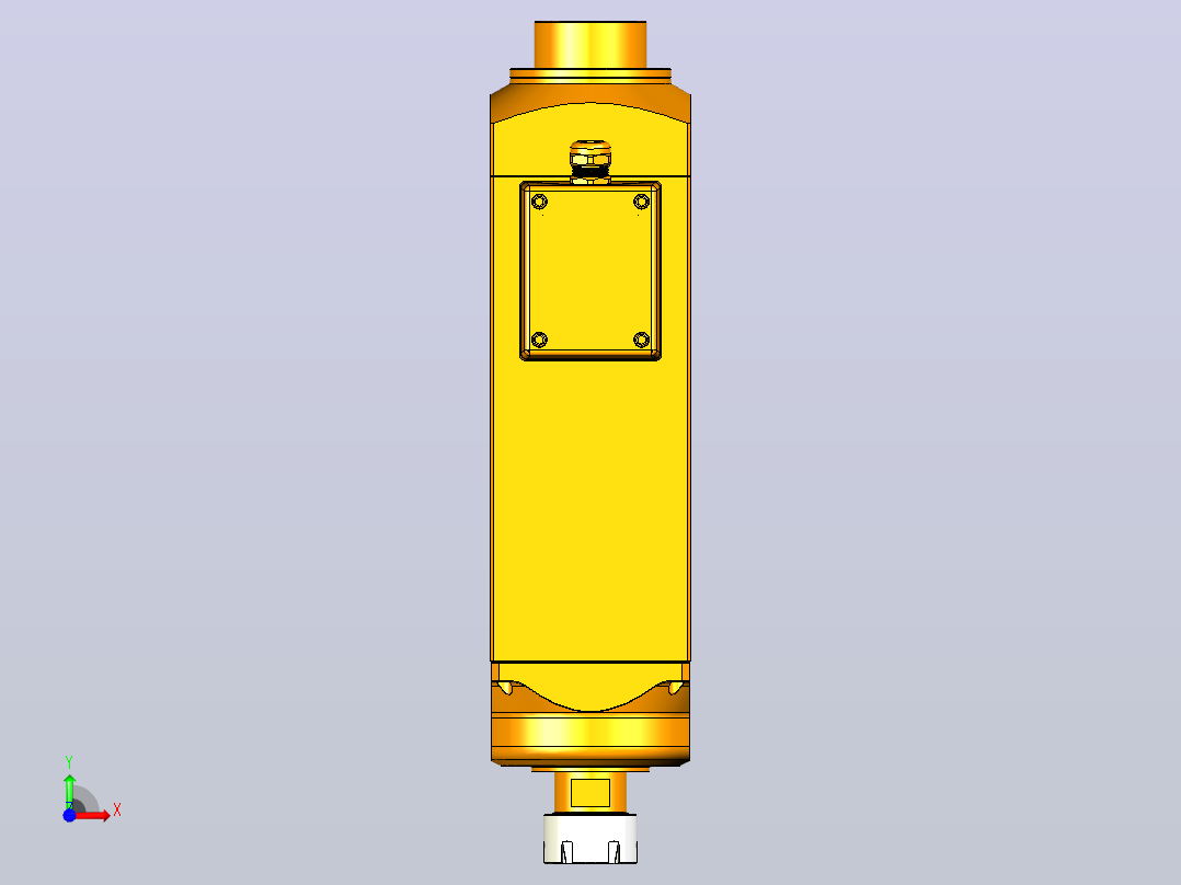 5360C-ER32铝材高精雕铣系列手动换刀电主轴[SFM5360C-18-7.5KW-TMP-ER32]前视图