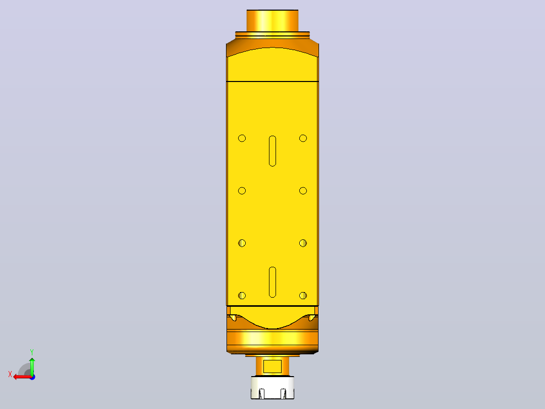 5360C-ER32铝材高精雕铣系列手动换刀电主轴[SFM5360C-18-7.5KW-TMP-ER32]后视图