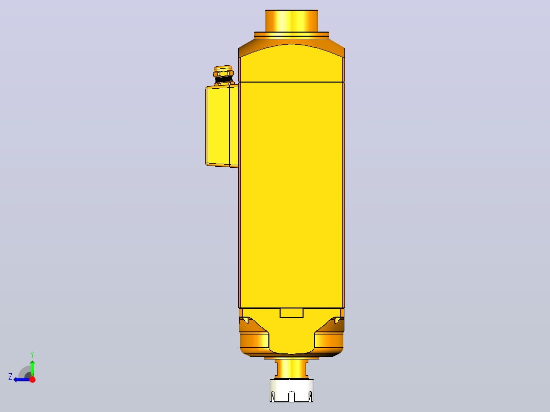5360C-ER32铝材高精雕铣系列手动换刀电主轴[SFM5360C-18-7.5KW-TMP-ER32]右视图