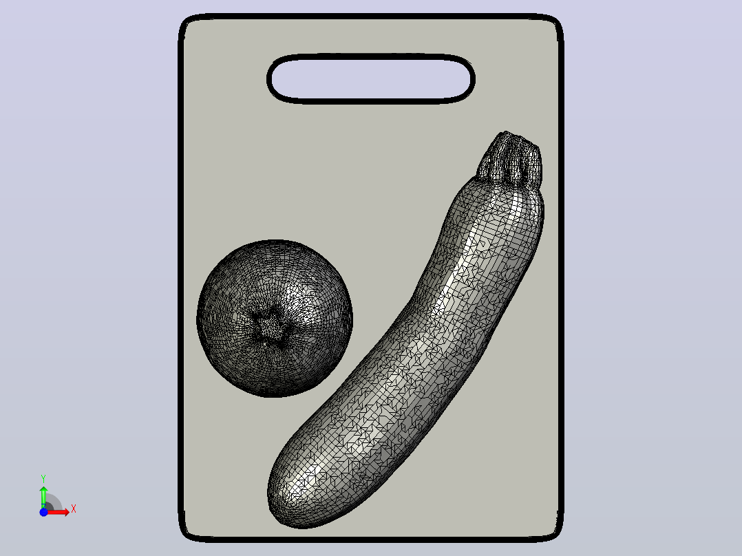 29_Zucchini02_4K水果蔬菜面包坚果前视图