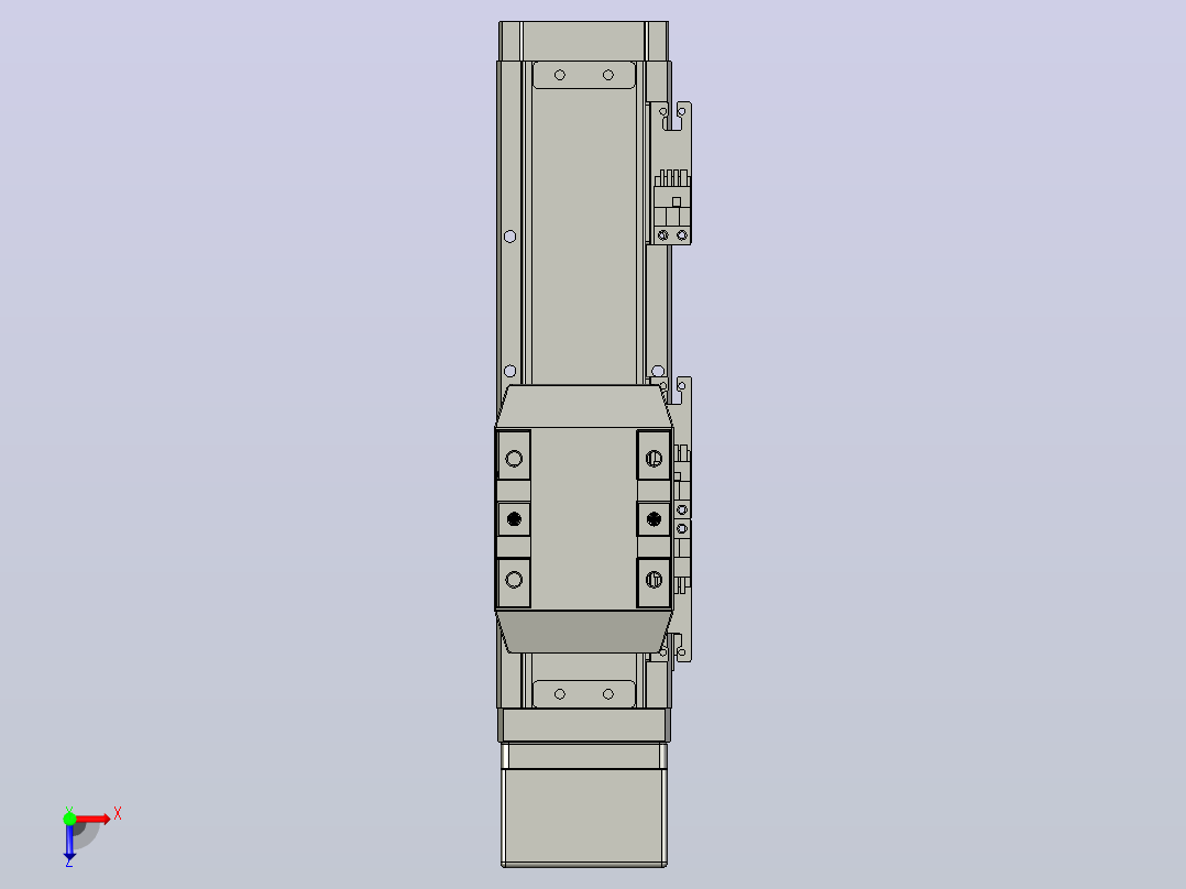 滚珠丝杠直线轴内置导轨TPA-GCR-65-1610C-L100-MP-M40-N3俯视图
