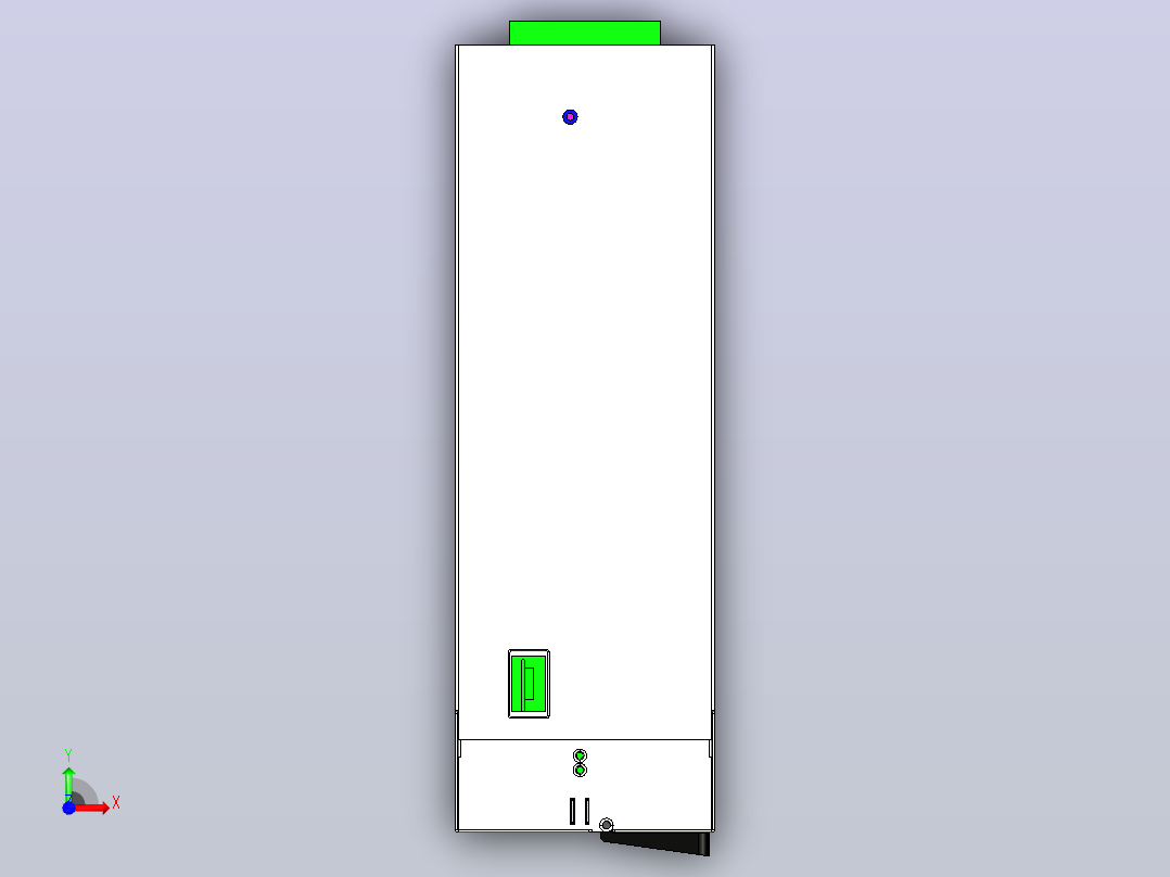 DRP-3200-3D机箱式电源供应器前视图