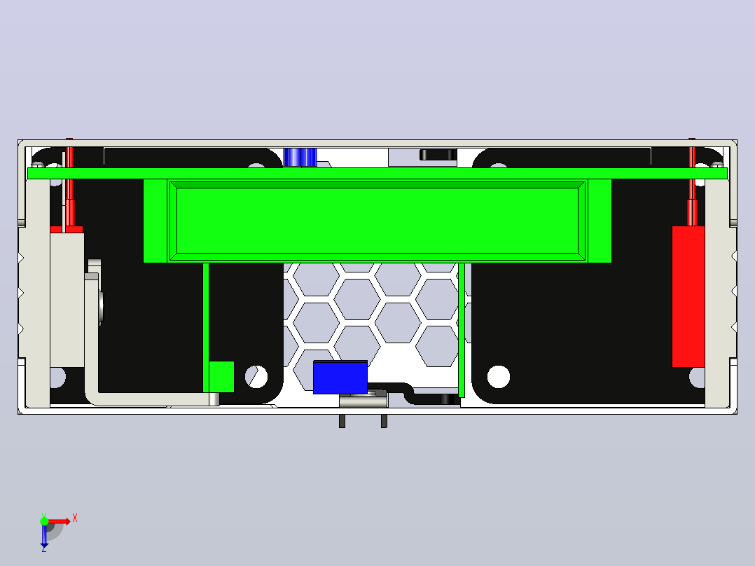 DRP-3200-3D机箱式电源供应器俯视图