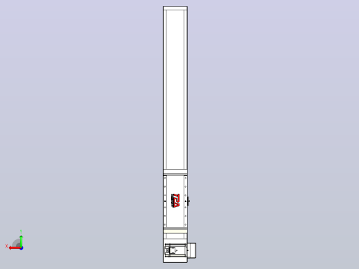 伺服电机集成皮带传动直线执行器TPA-OCB-140-256-L750-RU-P75-N3后视缩略图