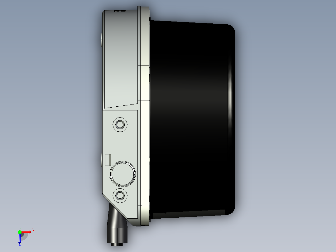 LMS1000激光扫描仪俯视图