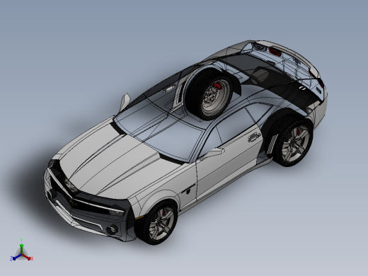 6-雪佛兰 科迈罗 camaro ss SolidWorks stp