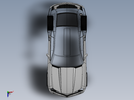 6-雪佛兰 科迈罗 camaro ss SolidWorks stp俯视缩略图
