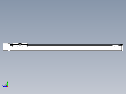 滚珠丝杠直线轴内置导轨TPA-GCR-50-1210C-L650-MR-M10-N3右视缩略图