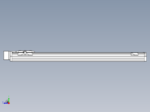 滚珠丝杠直线轴内置导轨TPA-GCR-80-1610C-L750-MR-M20-N3右视缩略图