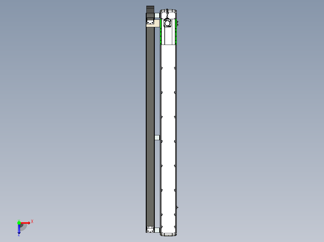 MFM14-BC-400W-1500L齿轮齿条模组MFM14 最大负载88KG俯视图