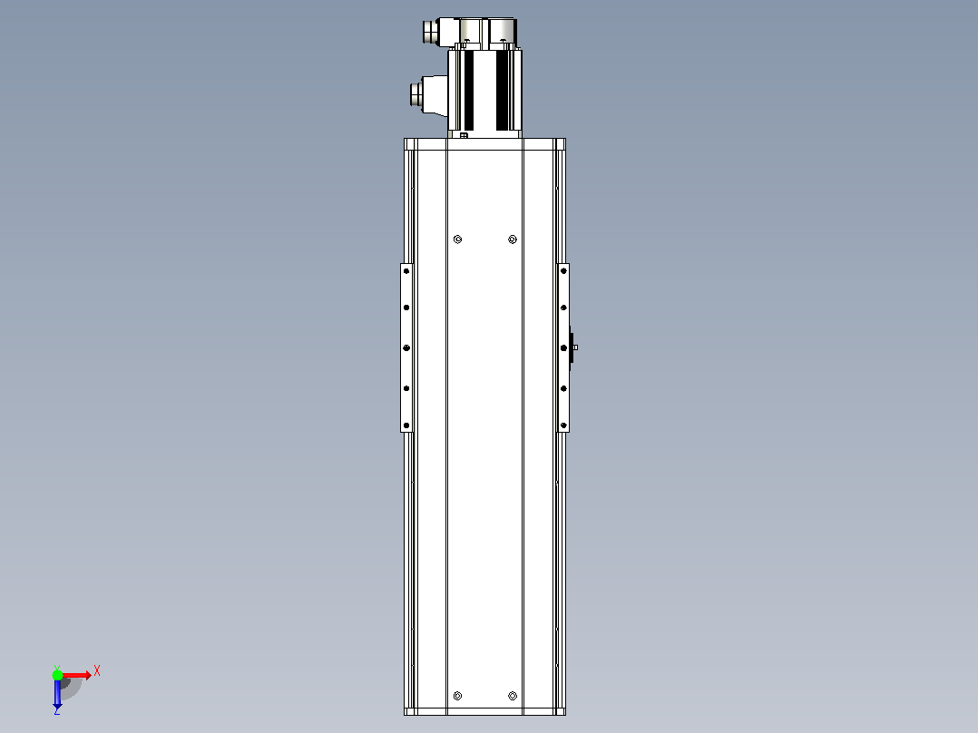 日规模组半封闭丝杆TPA-HNR-220D-3210C-L300-M-C-P1K-N3俯视图