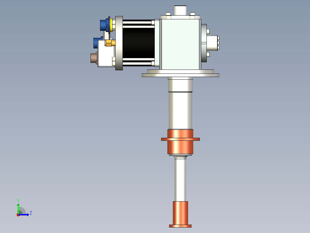 RDK-205D 4K 0.5W容量冷头低温冷却器左视图