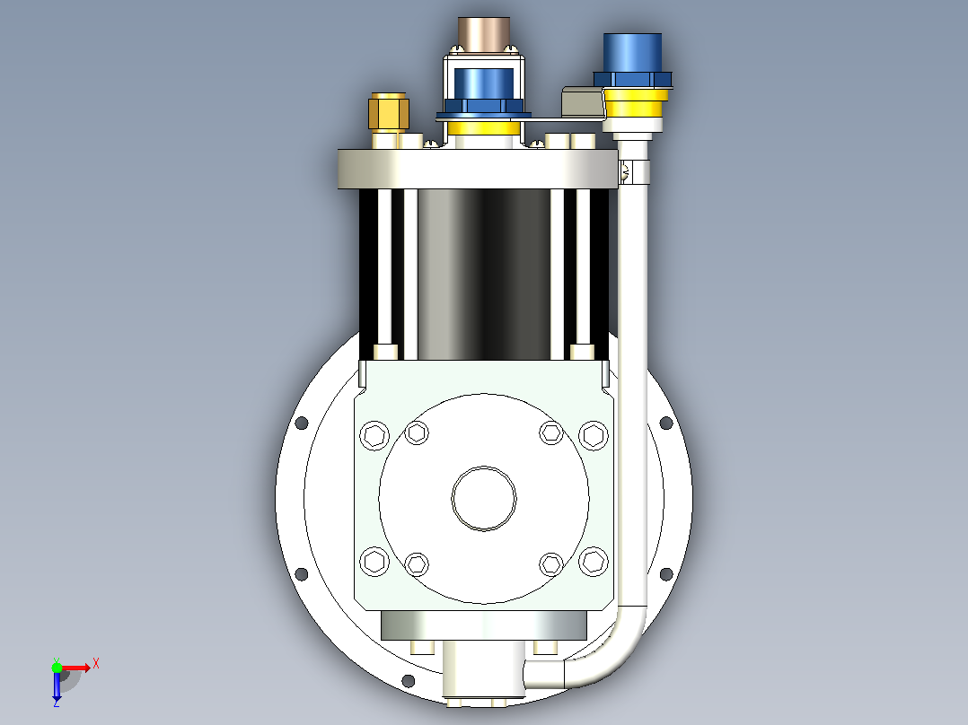 RDK-205D 4K 0.5W容量冷头低温冷却器俯视图