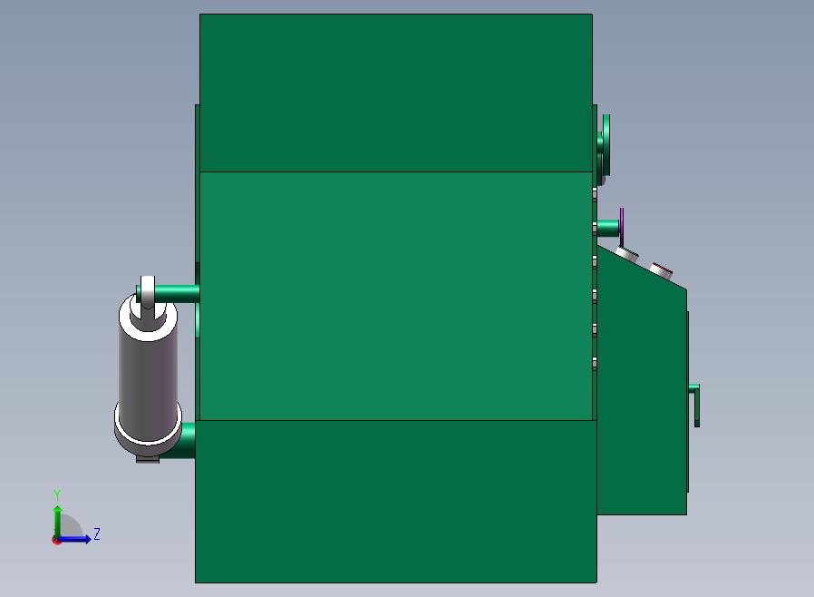 A39-液压阀门试验台左视图